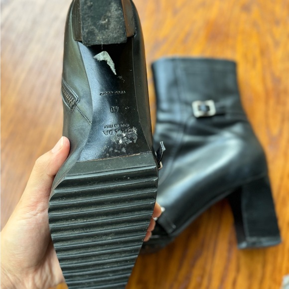 Vintage Prada Leather Ankle Boots - Picture 6 of 10